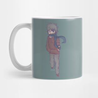 Hipster in Winter Mug